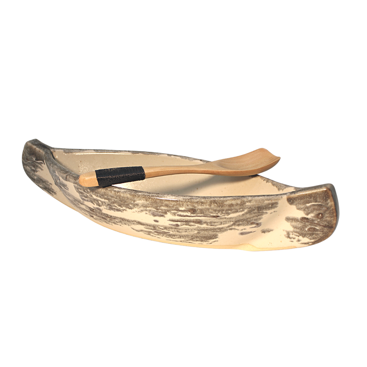 CANOE ON THE LAKE CHIP AND DIP SET - SMALL (Birch Bark Pattern)