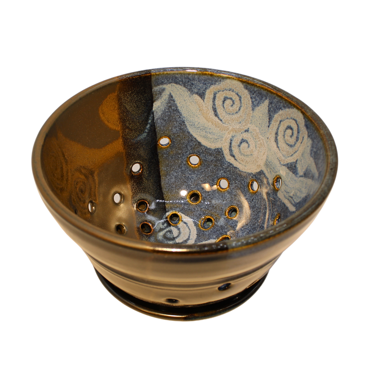 BERRY BOWL Blue Stone Pattern