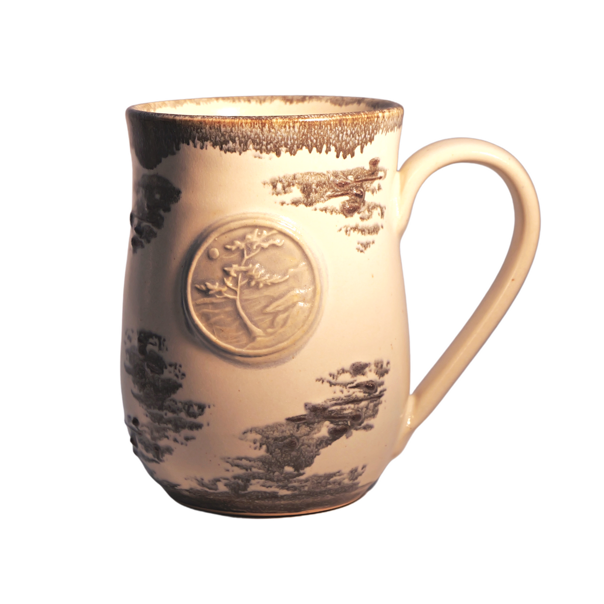 Medallion Mug Collection &quot;WINDSWEPT PINE&quot; - Curved (More Colours Available)