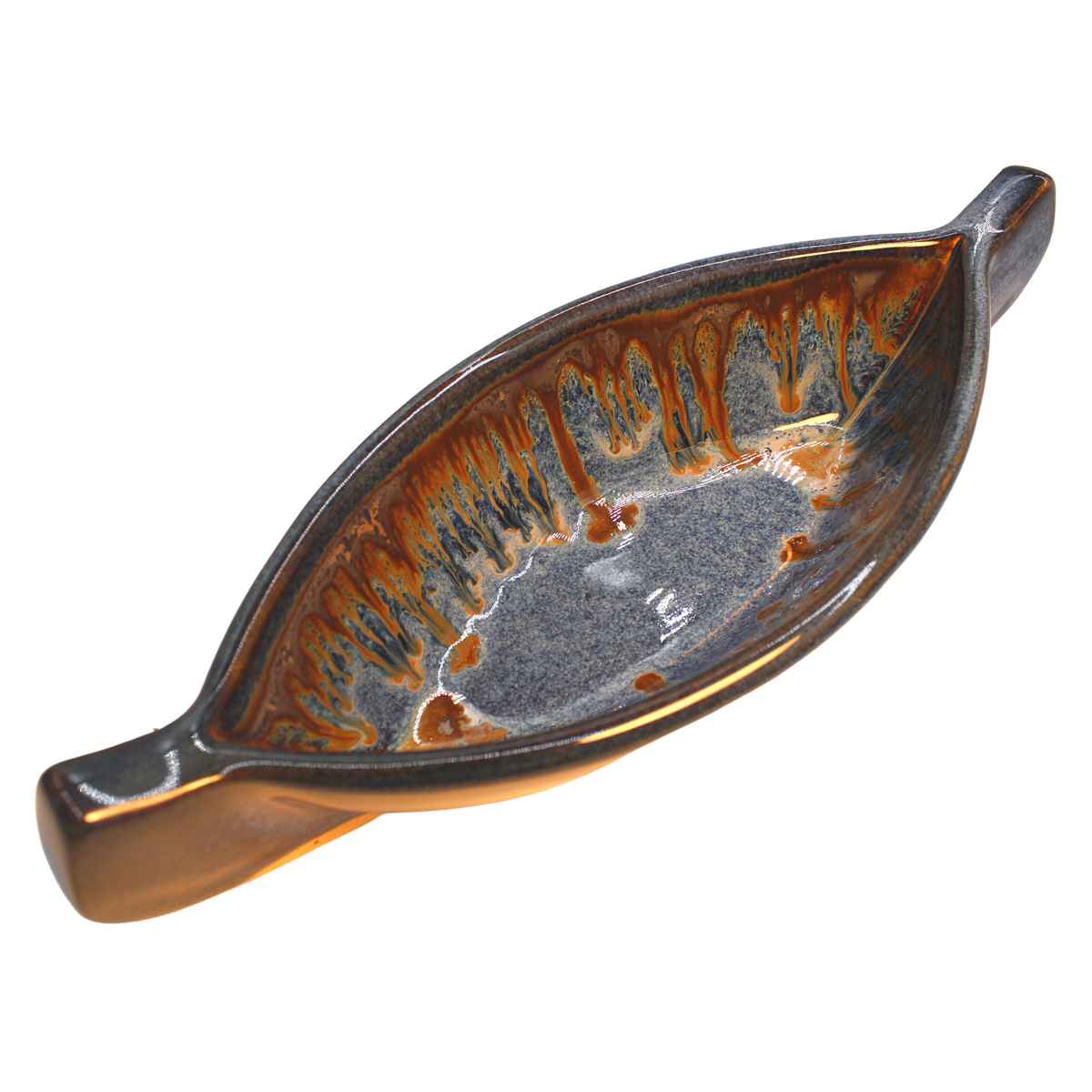 CANOE ON THE LAKE CHIP AND DIP SET - SMALL (Aqua Pattern)