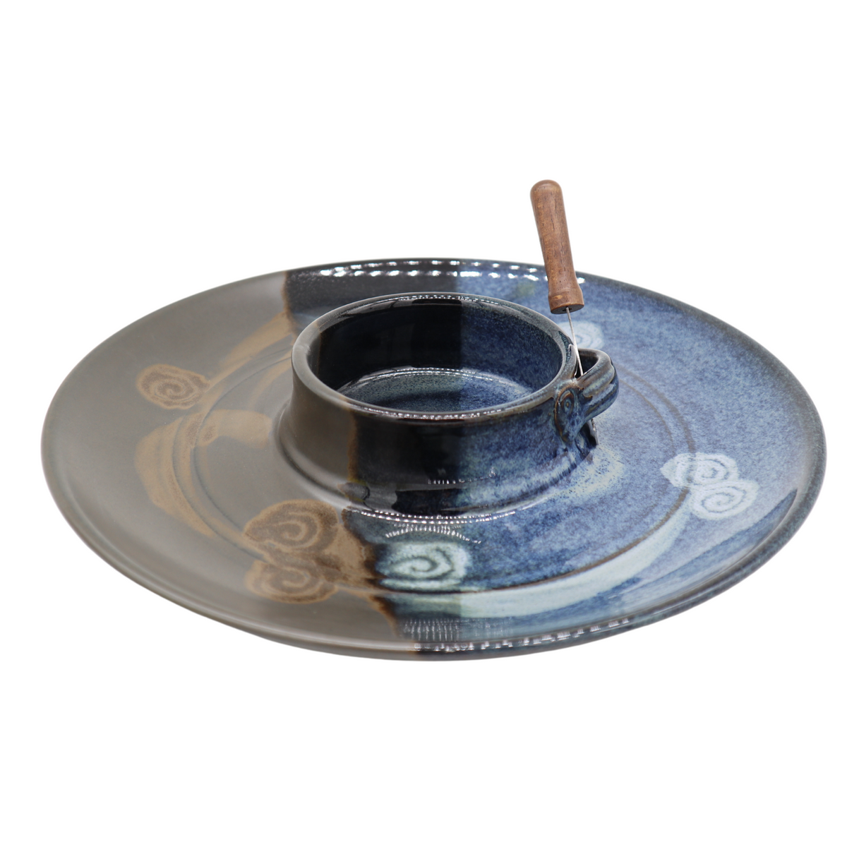 CHIP AND DIP PLATTER (Blue Stone Pattern)